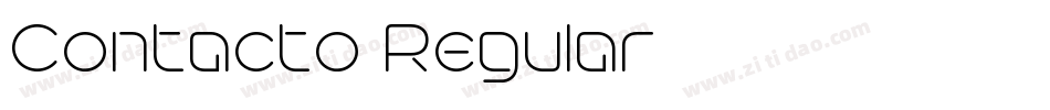 Contacto Regular字体转换